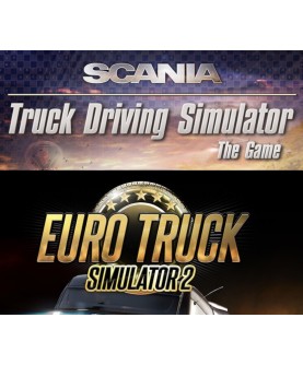 Euro Truck Simulator 2 + Scania Truck Driving Simulator Bundle Steam Key GLOBAL